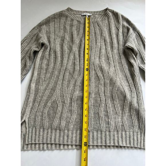 Vince Gray Wool Cashmere Blend Pullover Knit Sweater Women Size XS Quiet Luxury - Picture 5 of 15